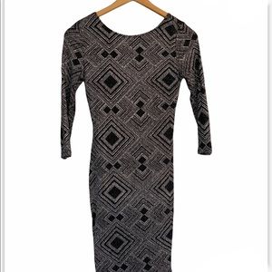 Altar’d State Metallic Glitter body con dress, XS